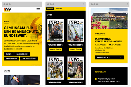 Responsive Website für den Werkfeuerwehrverband Deutschland e.V.