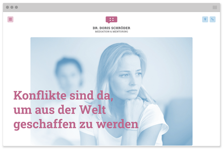 Corporate Website und Identity für Schröder Mediation aus Düsseldorf