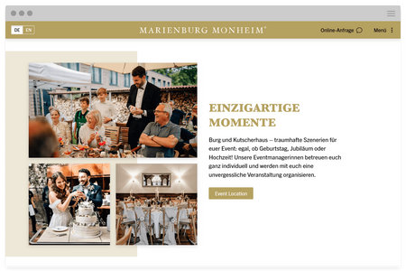Responsive Website für die Marienburg Monheim