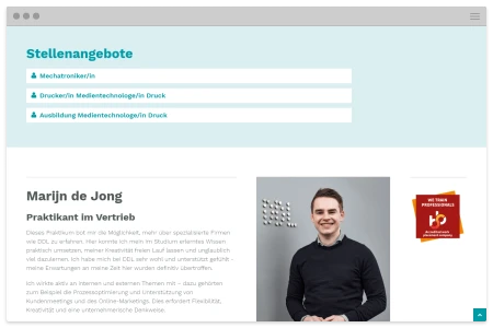 Responsive Website für Decor Druck Leipzig