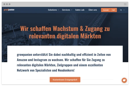 Responsive Website und Branding für Growpanion