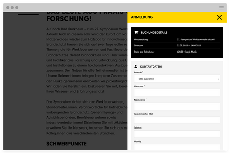Responsive Website für den Werkfeuerwehrverband Deutschland e.V.