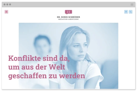 Corporate Website und Identity für Schröder Mediation aus Düsseldorf