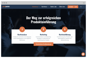 Responsive Website und Branding für Growpanion