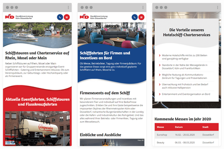 Responsive Website für die Handelsvertretung Köln-Düsseldorfer