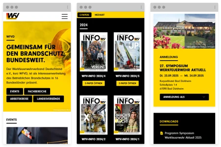 Responsive Website für den Werkfeuerwehrverband Deutschland e.V.