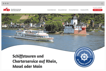 Responsive Website für die Handelsvertretung Köln-Düsseldorfer