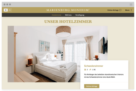Responsive Website für die Marienburg Monheim