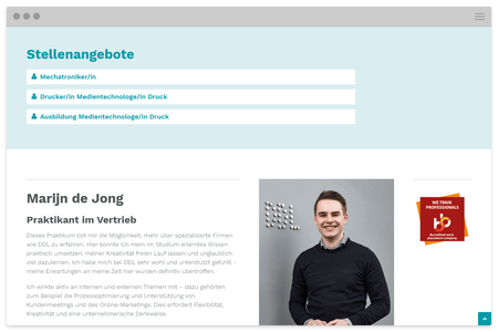 Responsive Website für Decor Druck Leipzig